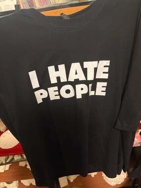 I Hate People Funny Meme Tee Shirt T-shirt Unisex 3XL